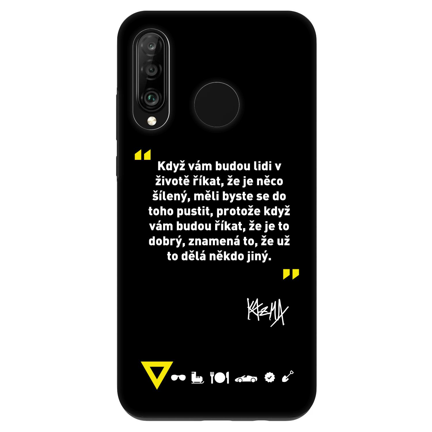 Picasee Fashion Case pro Huawei P30 Lite - Kazma - MĚLI BYSTE SE DO TOHO PUSTIT