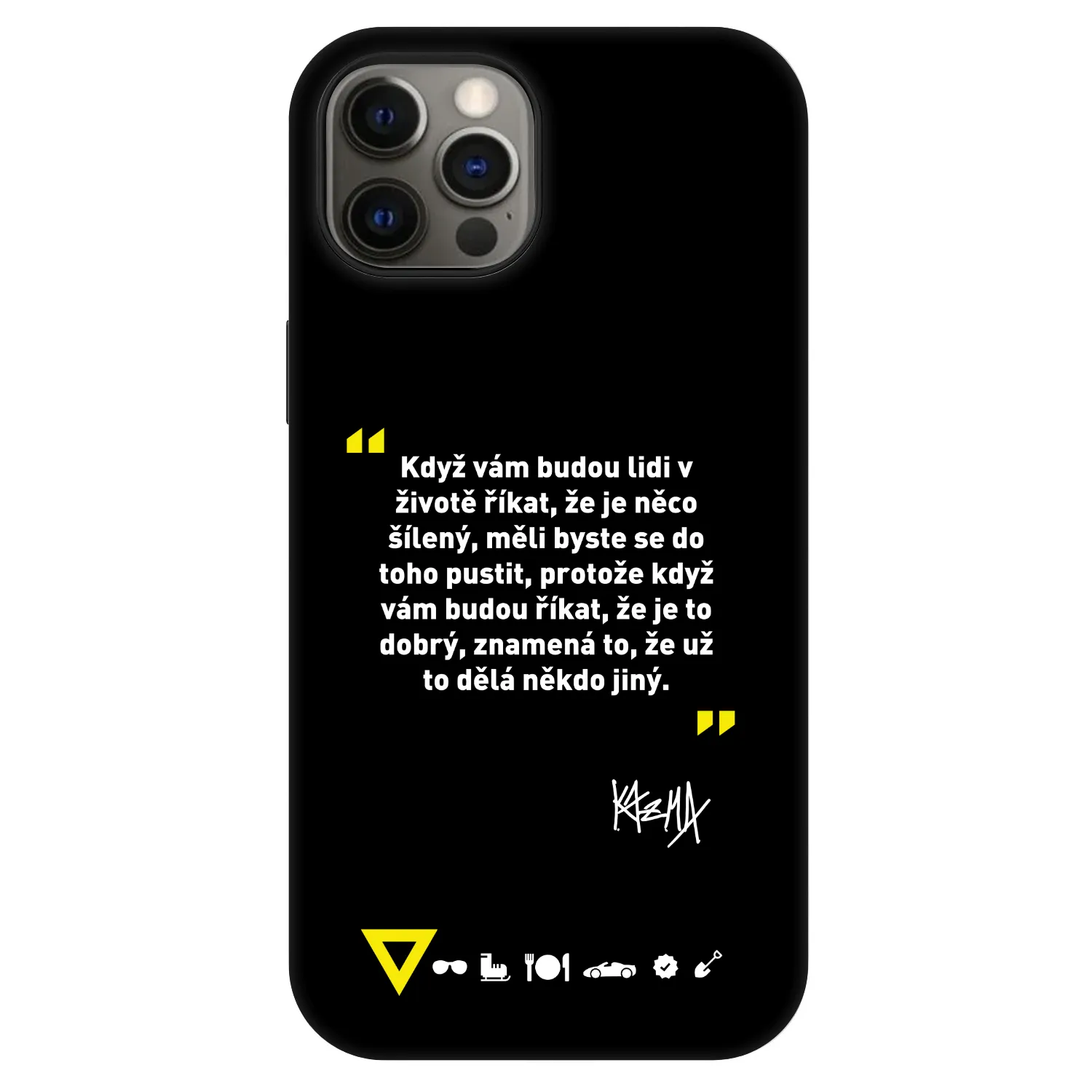 Picasee Fashion Case MagSafe Apple iPhone 12 Pro - Kazma - MĚLI BYSTE SE DO TOHO PUSTIT