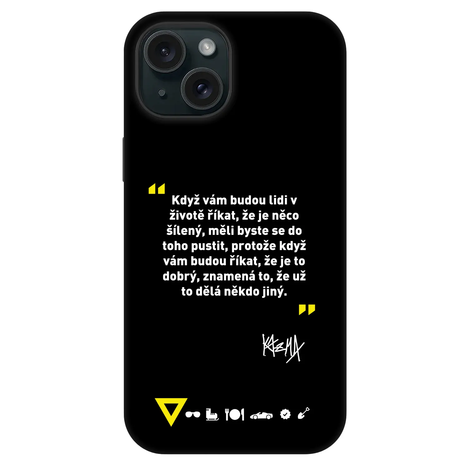 Picasee Fashion Case MagSafe Apple iPhone 15 - Kazma - MĚLI BYSTE SE DO TOHO PUSTIT