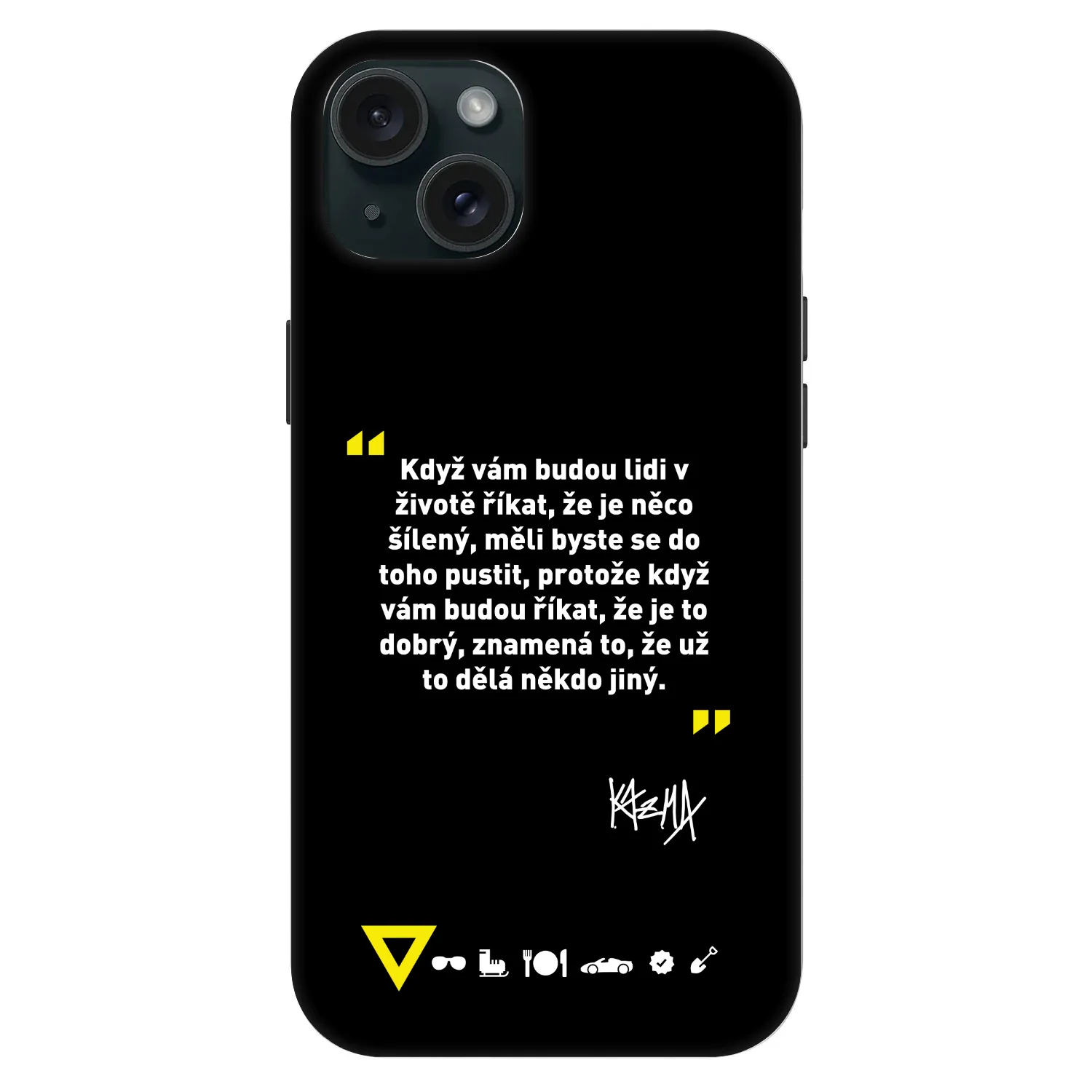 Picasee Fashion Case MagSafe Apple iPhone 15 Plus - Kazma - MĚLI BYSTE SE DO TOHO PUSTIT