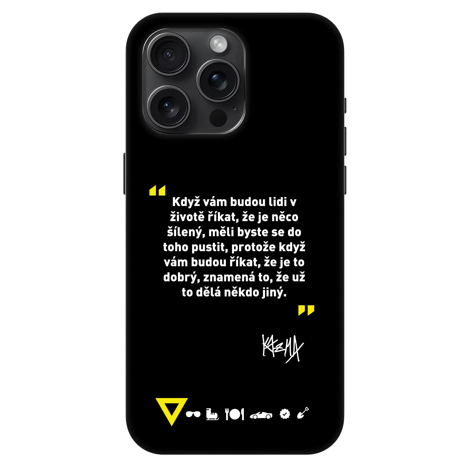 Picasee Fashion Case MagSafe Apple iPhone 15 Pro Max - Kazma - MĚLI BYSTE SE DO TOHO PUSTIT