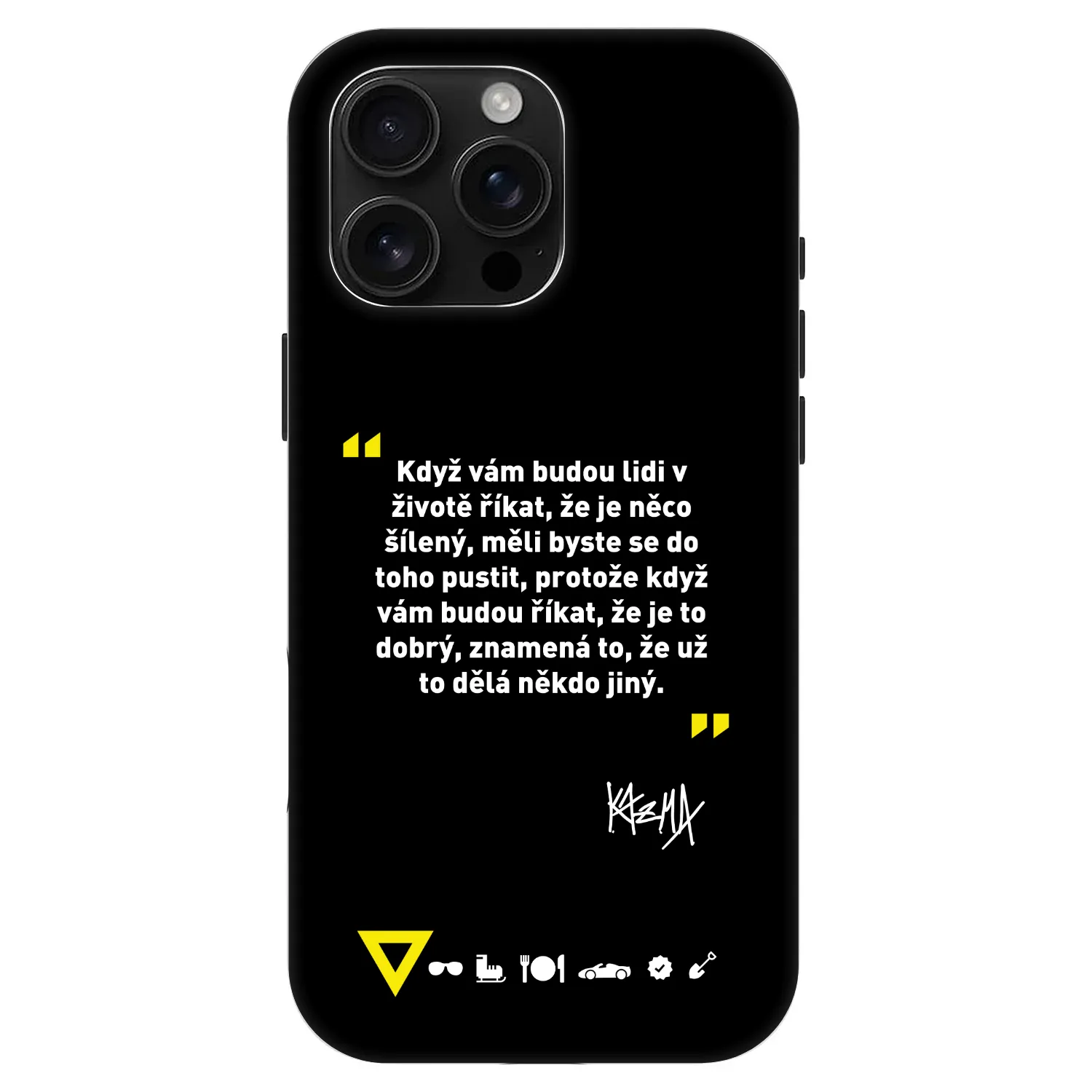 Picasee Fashion Case MagSafe Apple iPhone 16 Pro Max - Kazma - MĚLI BYSTE SE DO TOHO PUSTIT