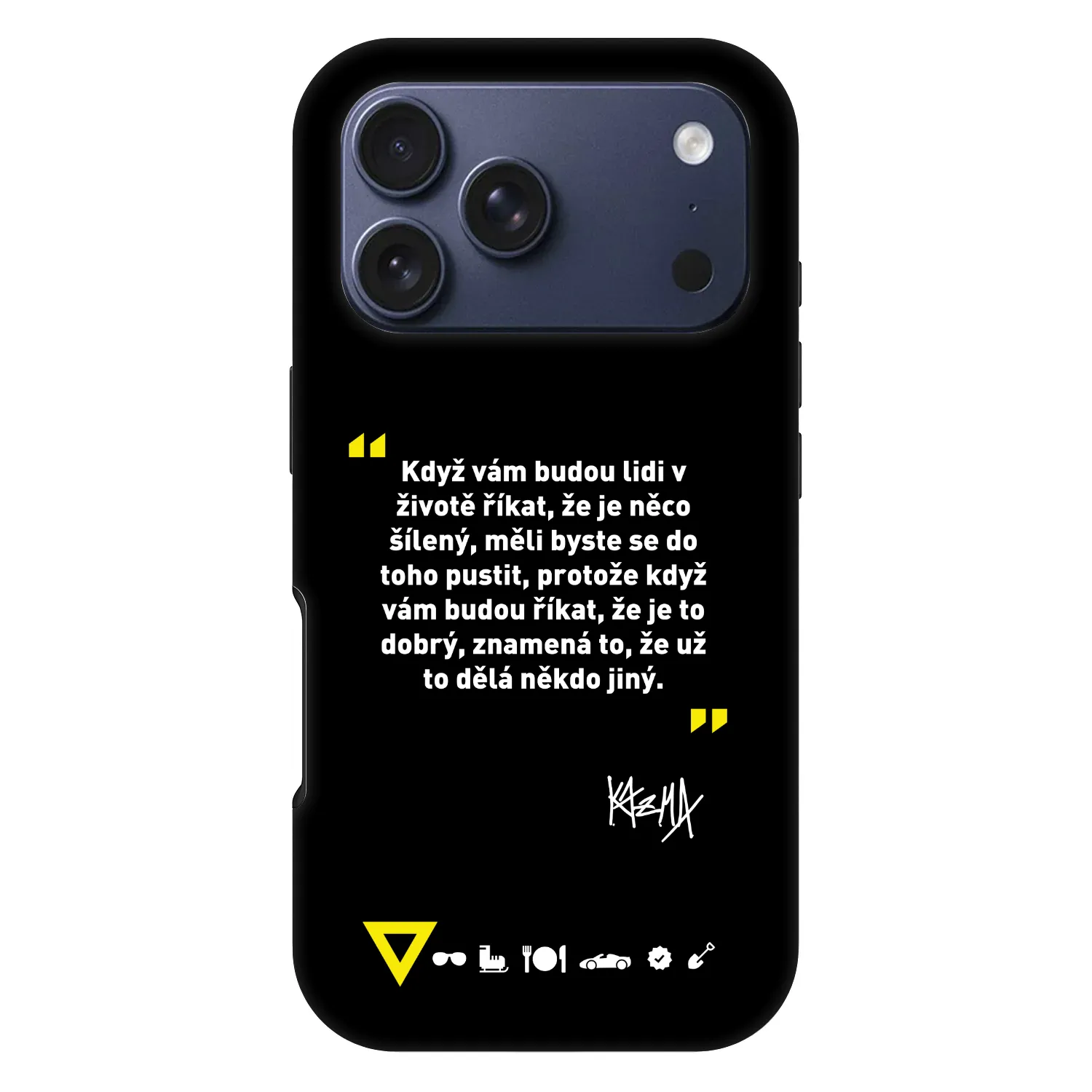 Picasee Fashion Case MagSafe Apple iPhone 17 Pro - Kazma - MĚLI BYSTE SE DO TOHO PUSTIT