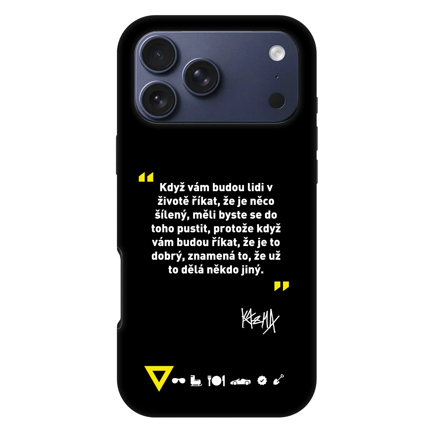 Picasee Fashion Case MagSafe Apple iPhone 17 Pro Max - Kazma - MĚLI BYSTE SE DO TOHO PUSTIT