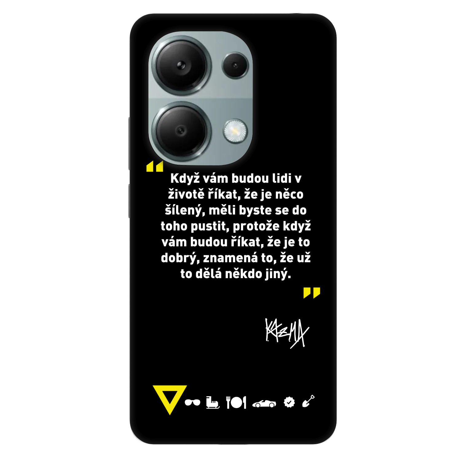 Picasee Fashion Case pro Xiaomi Redmi Note 13 Pro 4G - Kazma - MĚLI BYSTE SE DO TOHO PUSTIT