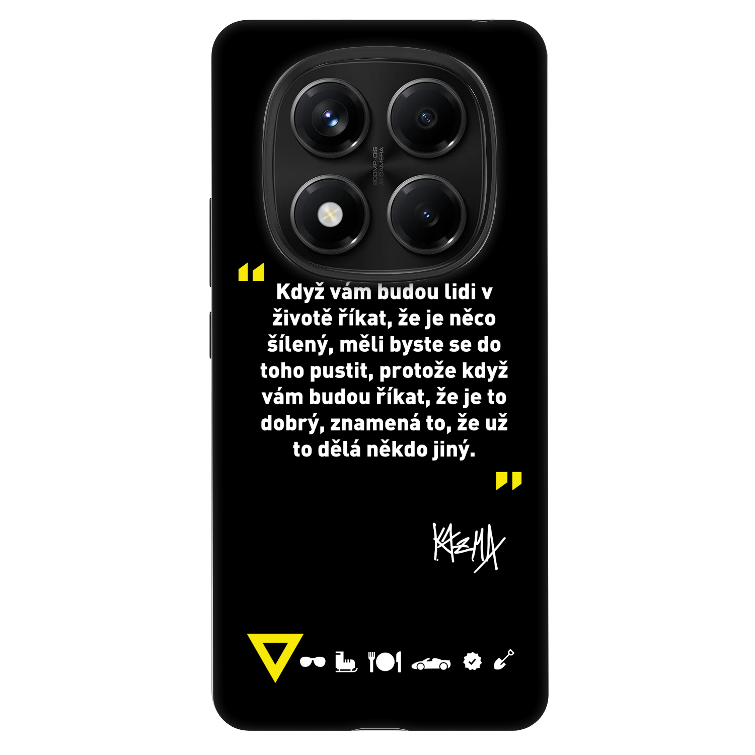 Picasee Fashion Case pro Xiaomi Redmi Note 14 Pro 4G - Kazma - MĚLI BYSTE SE DO TOHO PUSTIT
