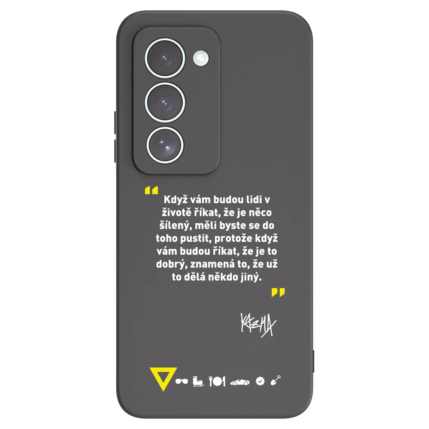 Picasee silikonový černý obal pro Xiaomi Redmi 15 5G - Kazma - MĚLI BYSTE SE DO TOHO PUSTIT