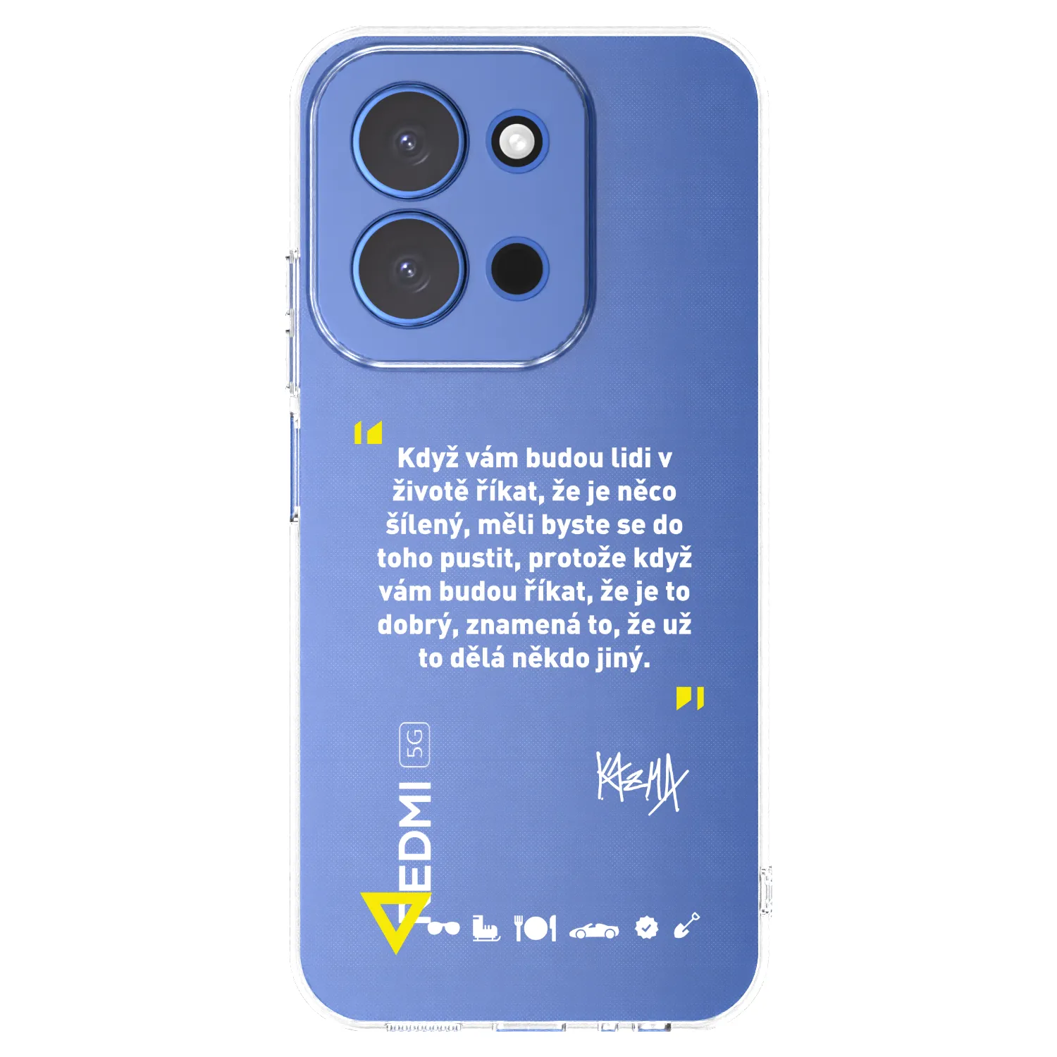 Picasee silikonový průhledný obal pro Xiaomi Redmi 15C 4G - Kazma - MĚLI BYSTE SE DO TOHO PUSTIT