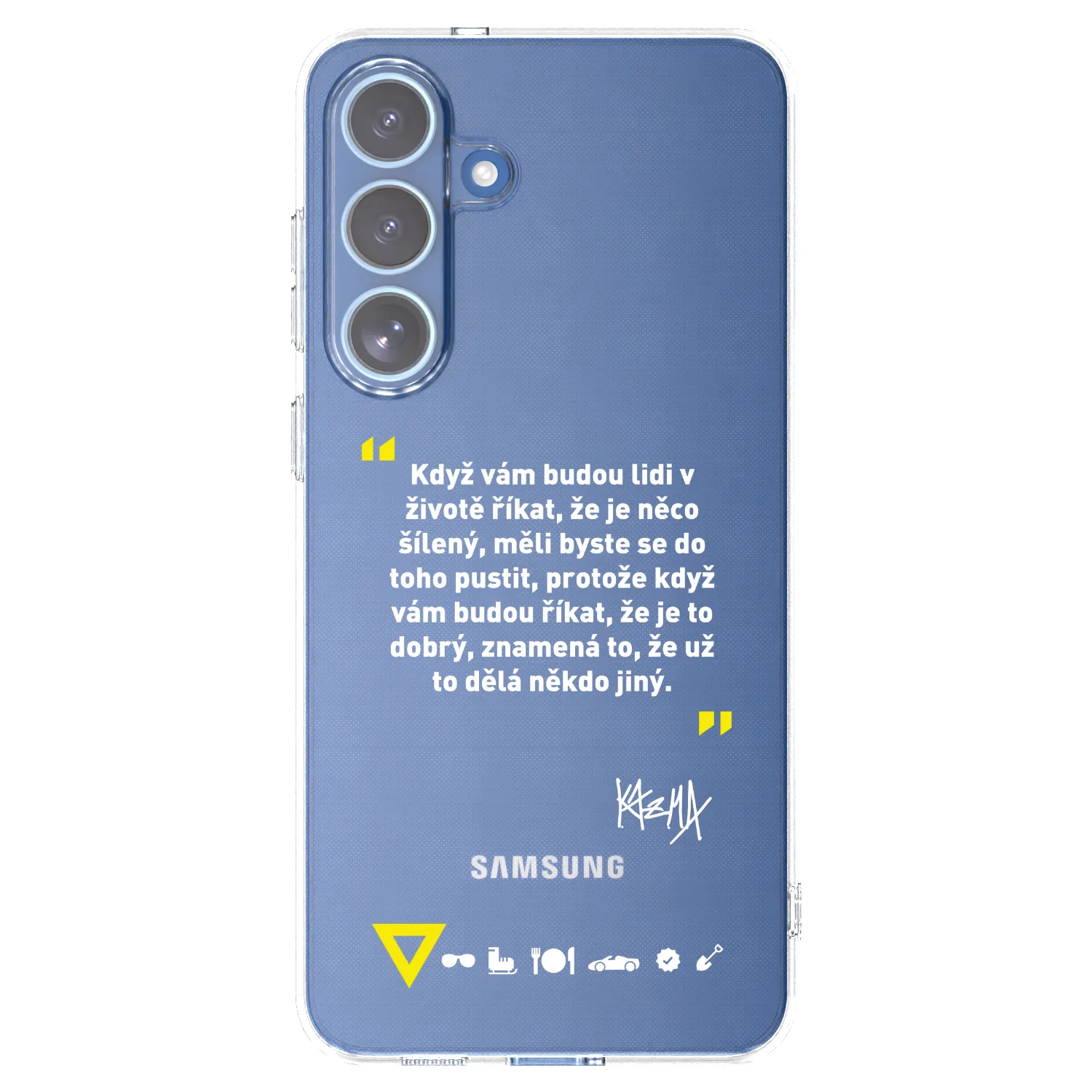 Picasee silikonový průhledný obal pro Samsung Galaxy S25 FE 5G - Kazma - MĚLI BYSTE SE DO TOHO PUSTIT
