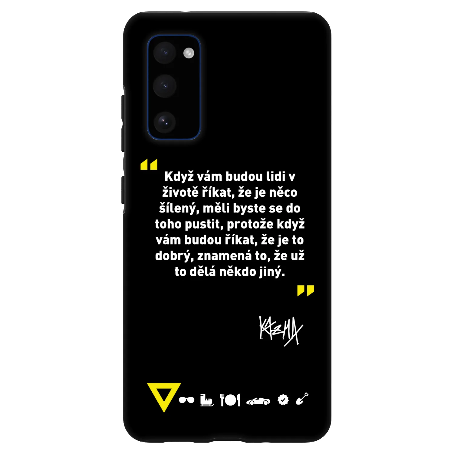 Picasee Fashion Case pro Samsung Galaxy S20 FE - Kazma - MĚLI BYSTE SE DO TOHO PUSTIT