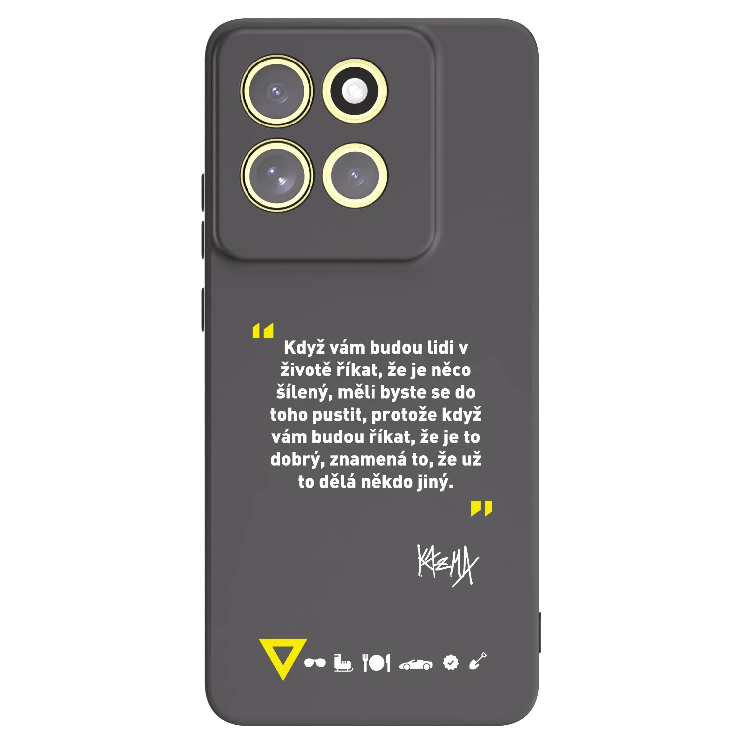 Picasee silikonový černý obal pro Motorola Moto G86 Power 5G - Kazma - MĚLI BYSTE SE DO TOHO PUSTIT