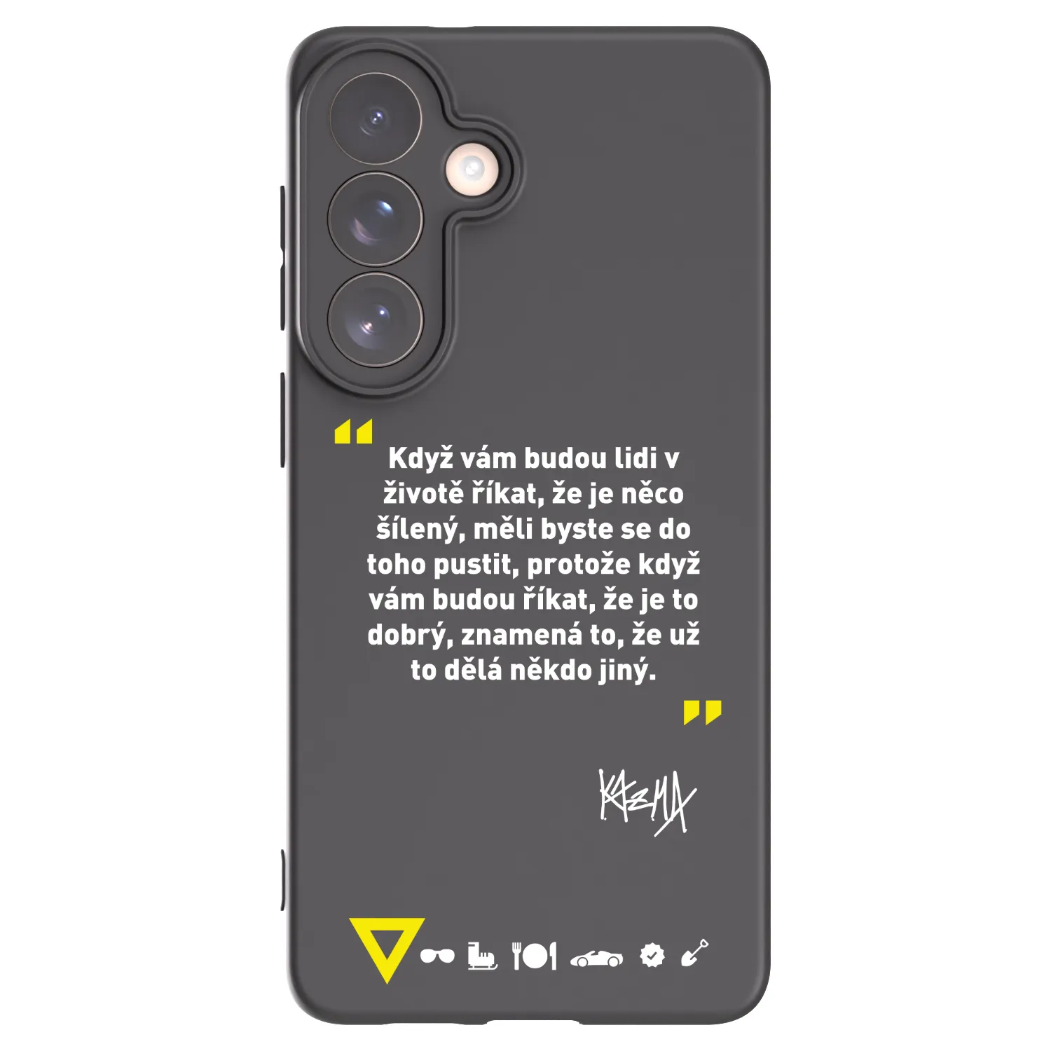 Picasee silikonový černý obal pro Samsung Galaxy S26+ - Kazma - MĚLI BYSTE SE DO TOHO PUSTIT