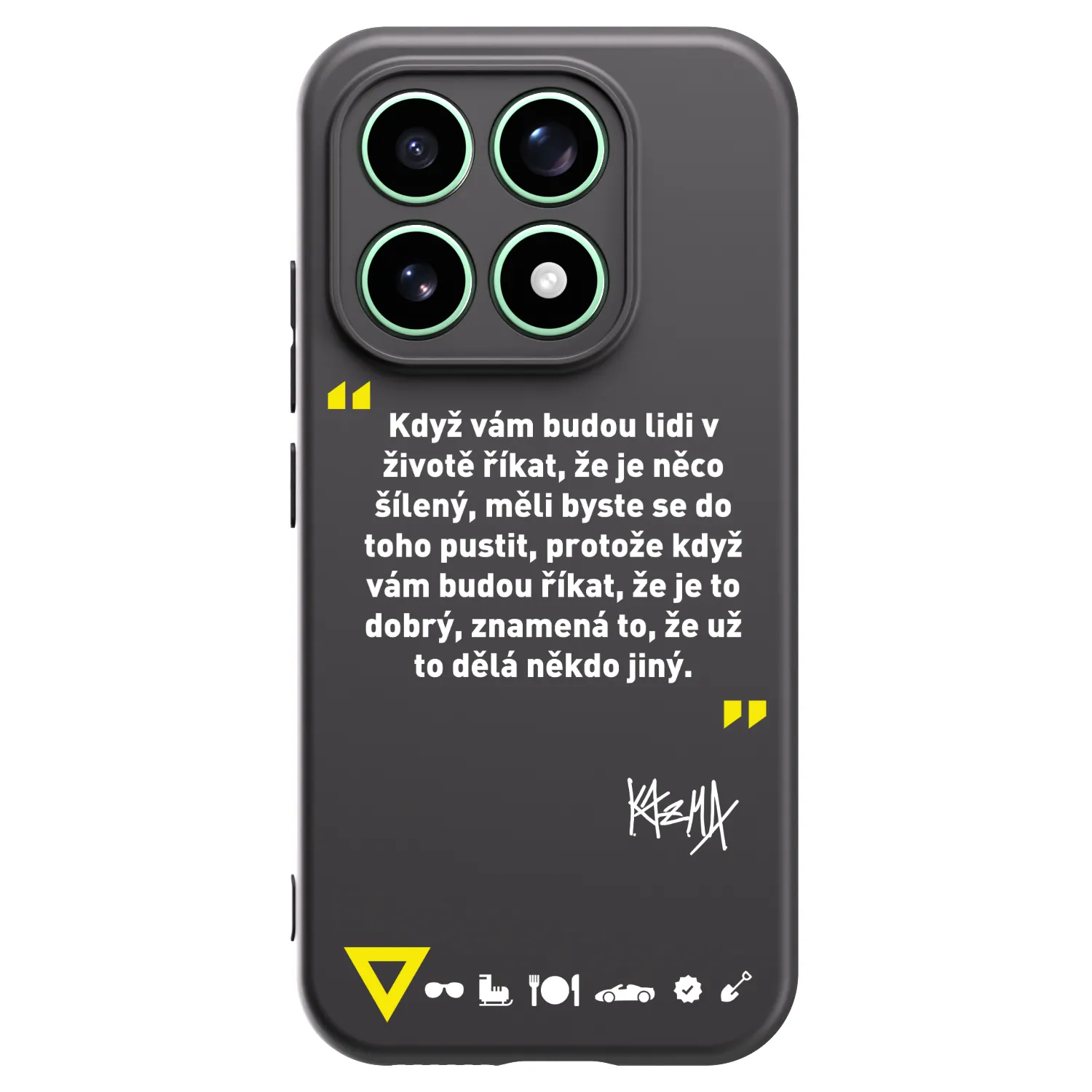 Picasee silikonový černý obal pro Xiaomi 17 - Kazma - MĚLI BYSTE SE DO TOHO PUSTIT