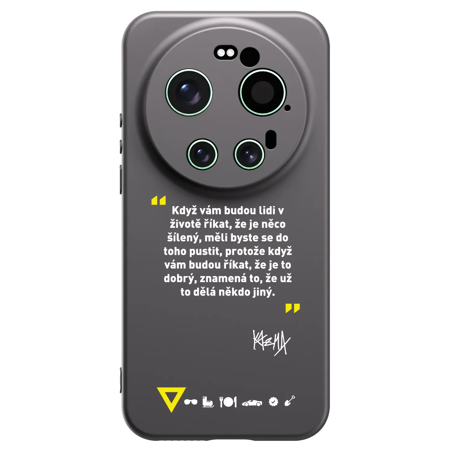 Picasee silikonový černý obal pro Xiaomi 17 Ultra - Kazma - MĚLI BYSTE SE DO TOHO PUSTIT