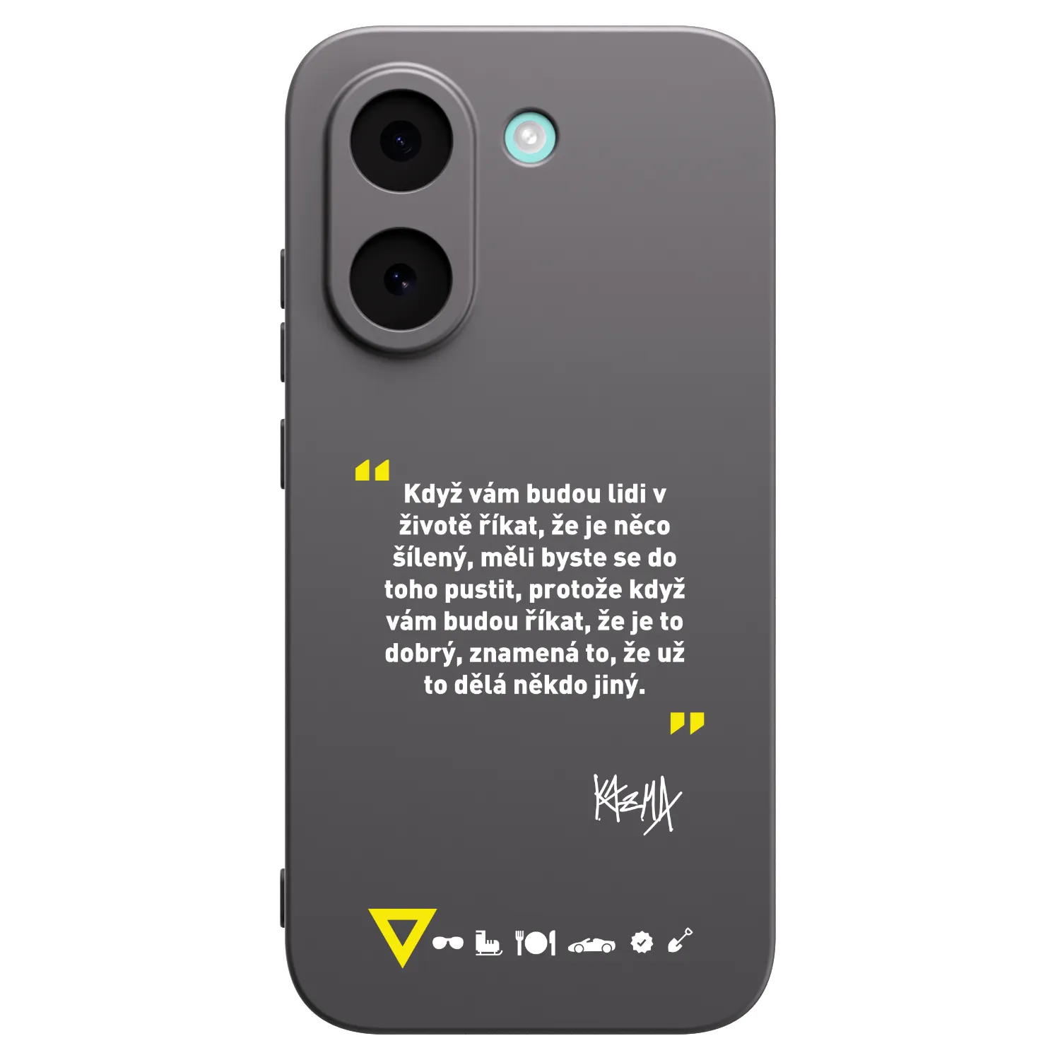 Picasee silikonový černý obal pro Xiaomi Poco X8 Pro - Kazma - MĚLI BYSTE SE DO TOHO PUSTIT