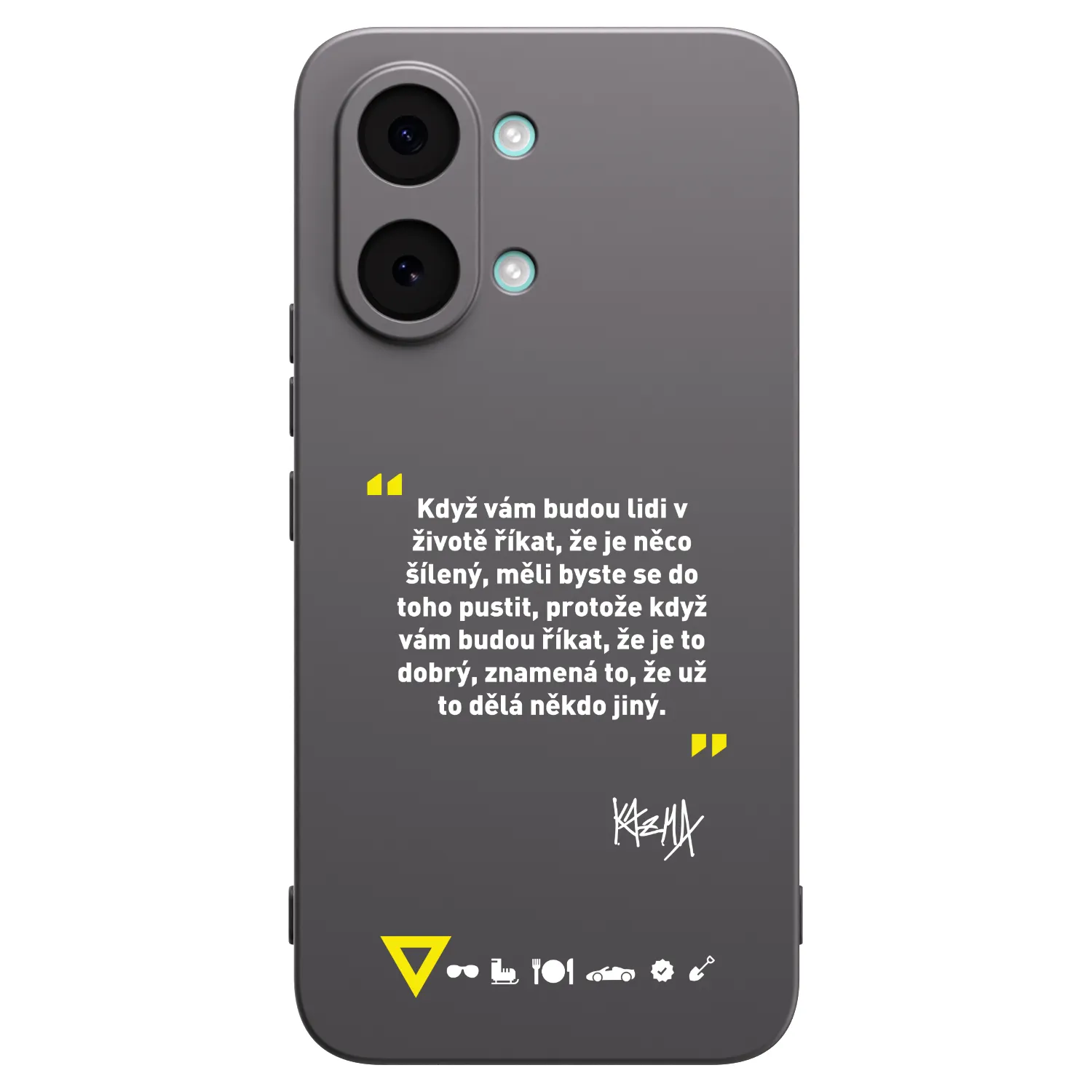 Picasee silikonový černý obal pro Xiaomi Poco X8 Pro Max - Kazma - MĚLI BYSTE SE DO TOHO PUSTIT