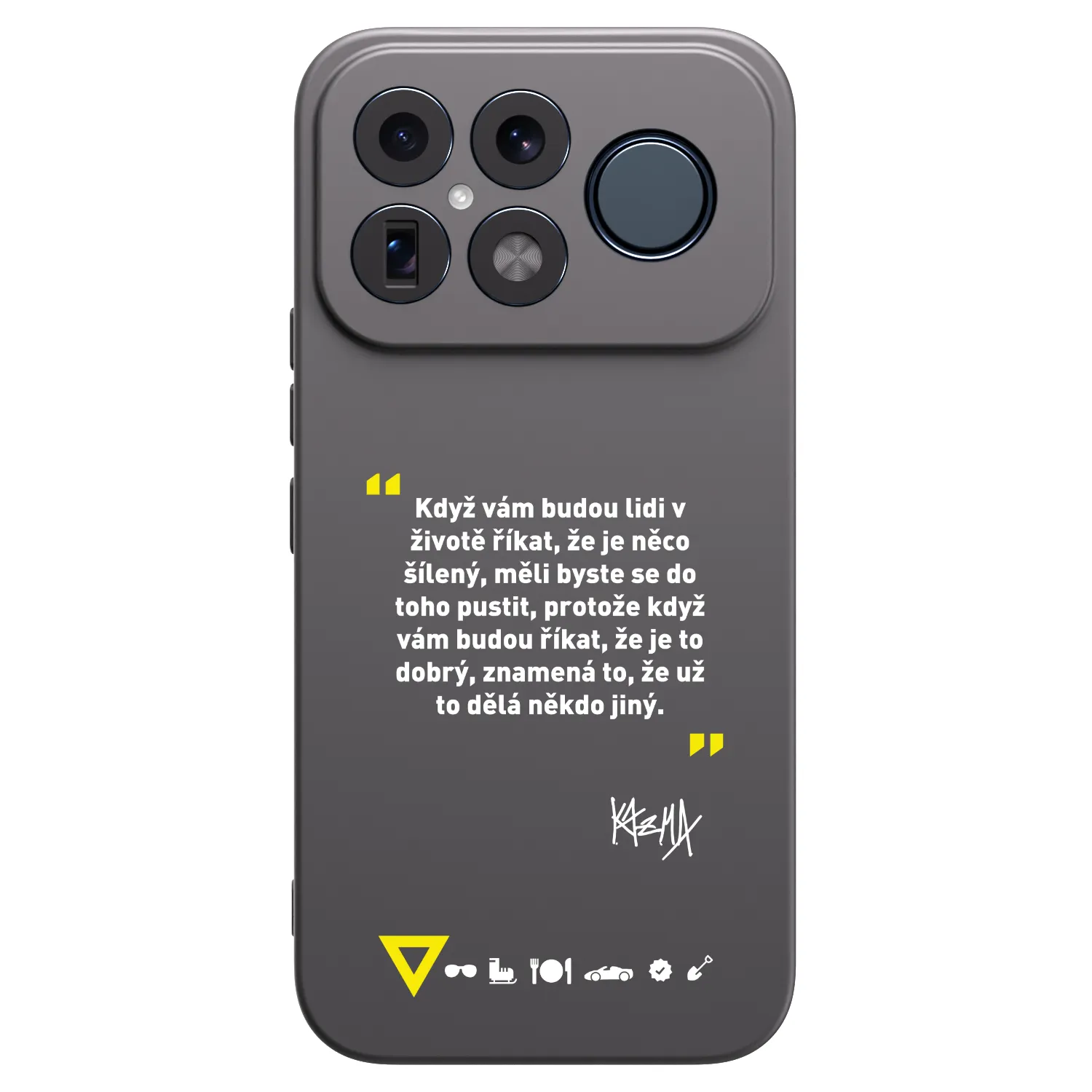 Picasee silikonový černý obal pro Xiaomi Poco F8 Ultra - Kazma - MĚLI BYSTE SE DO TOHO PUSTIT
