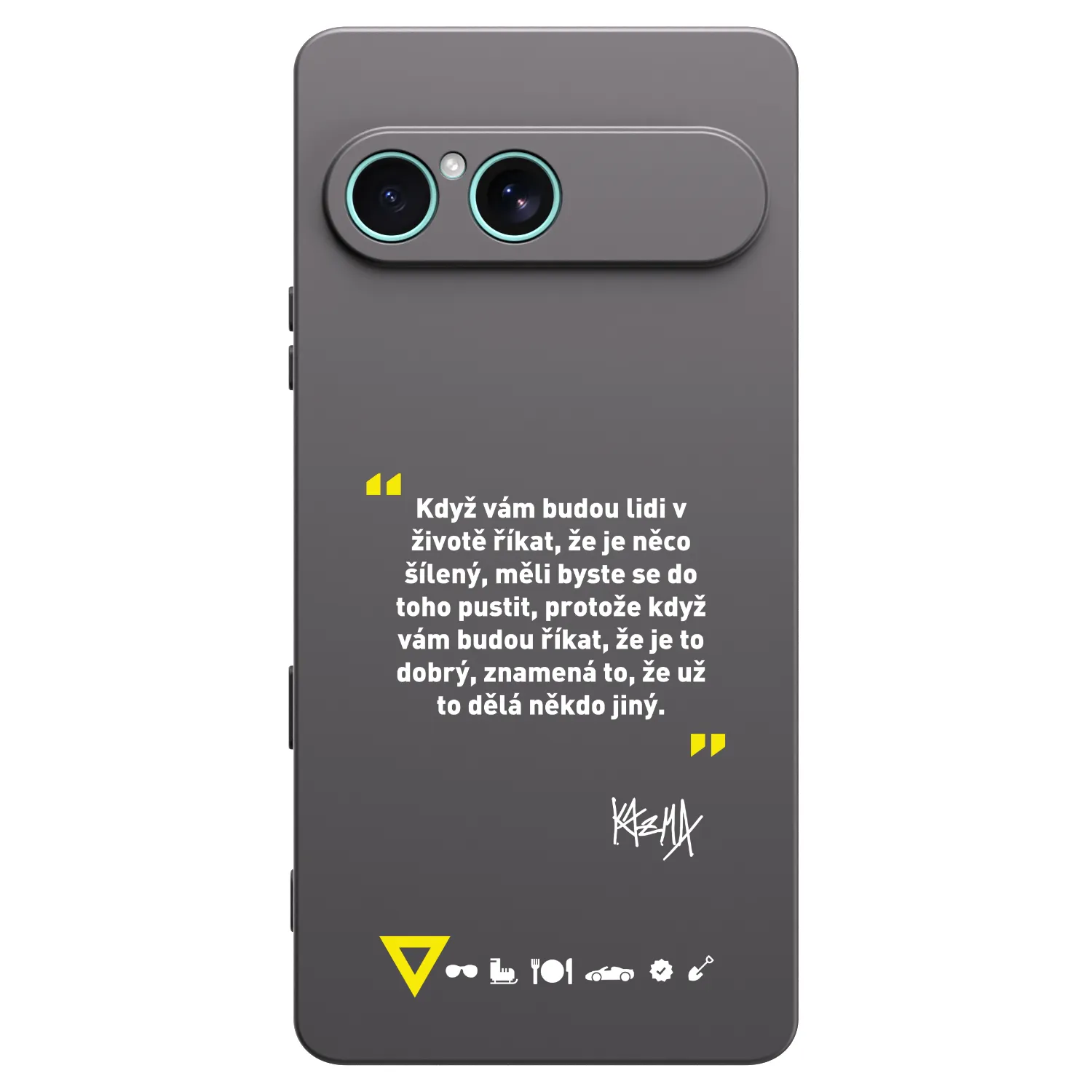 Picasee silikonový černý obal pro Sony Xperia 10 VII - Kazma - MĚLI BYSTE SE DO TOHO PUSTIT