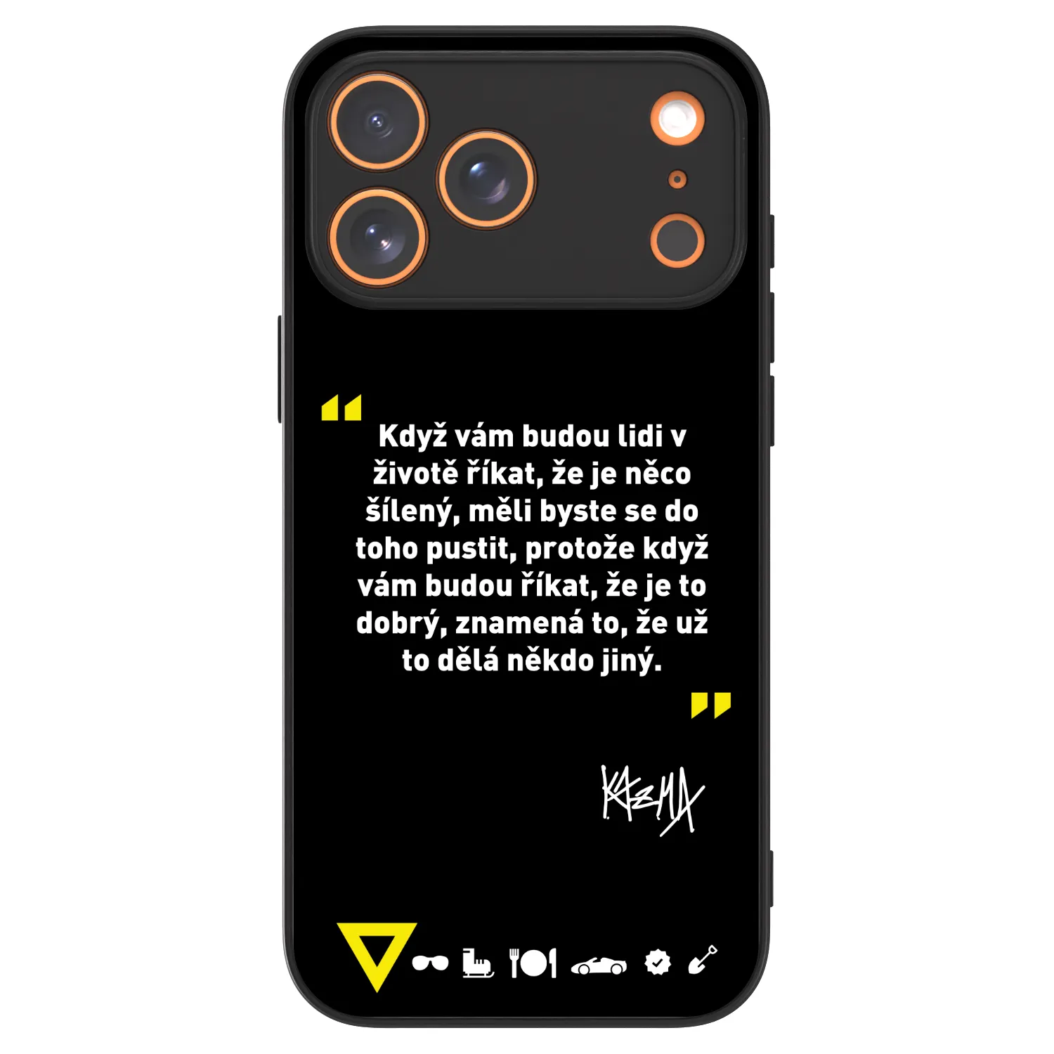 Picasee ULTIMATE CASE pro Apple iPhone 18 Pro Max - Kazma - MĚLI BYSTE SE DO TOHO PUSTIT