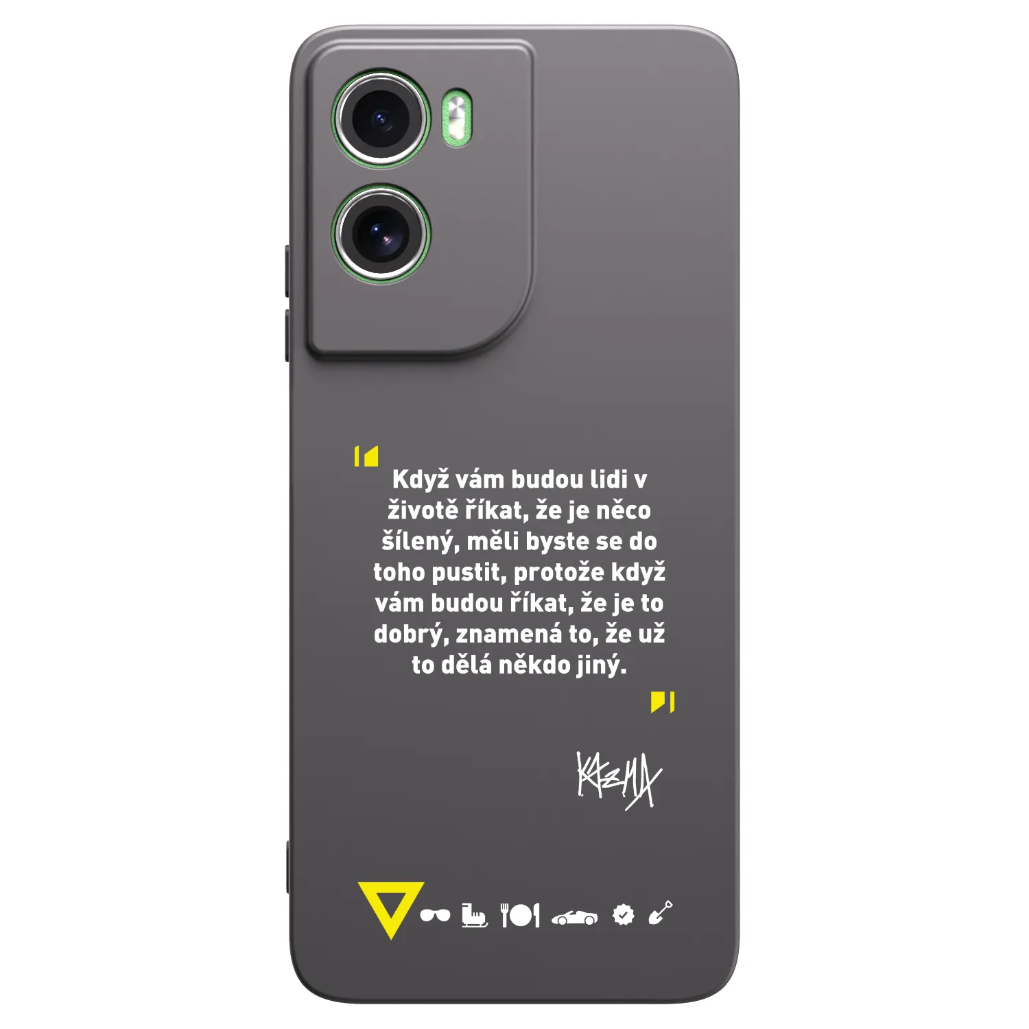Picasee silikonový černý obal pro Motorola Moto G06 - Kazma - MĚLI BYSTE SE DO TOHO PUSTIT