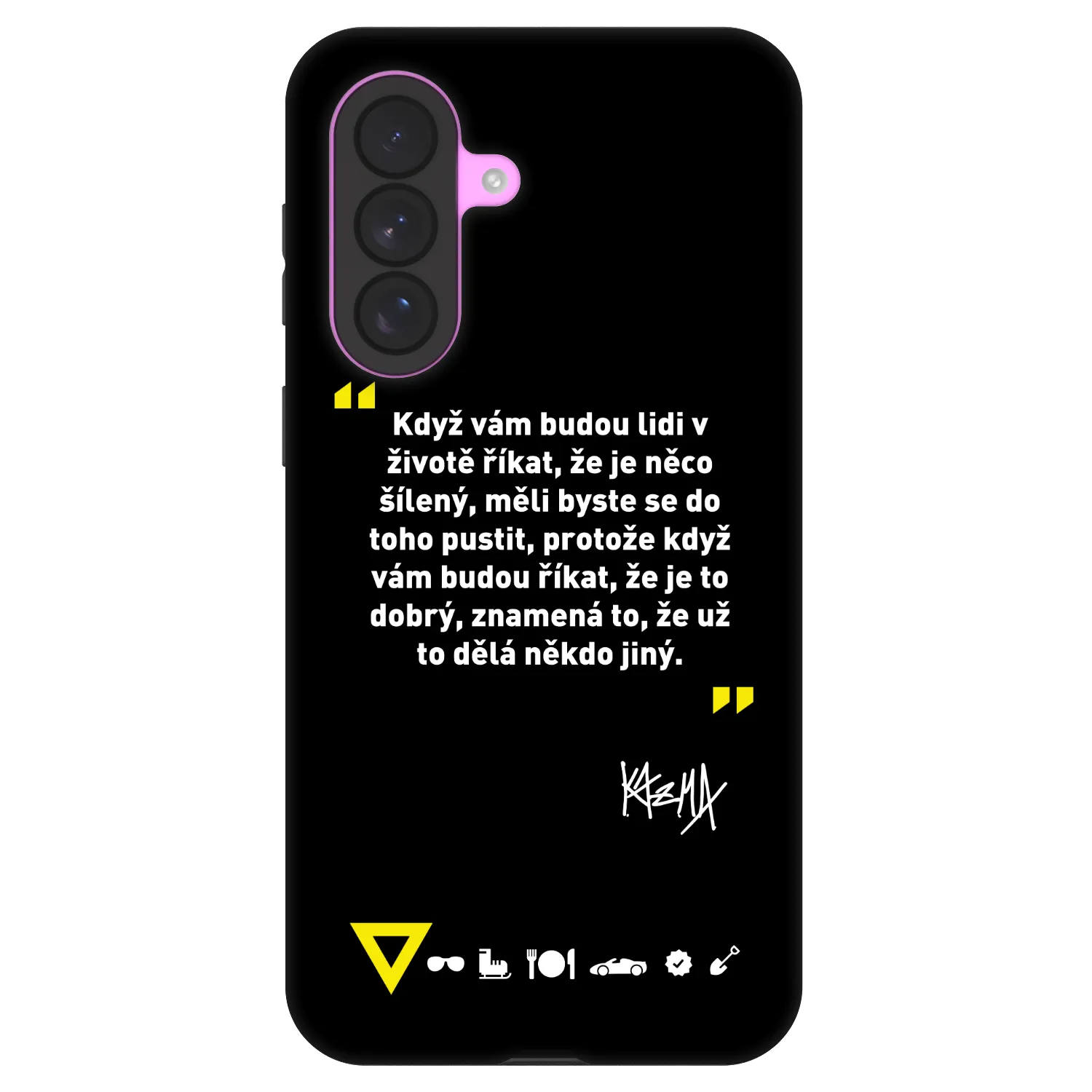 Picasee Fashion Case pro Samsung Galaxy A37 - Kazma - MĚLI BYSTE SE DO TOHO PUSTIT