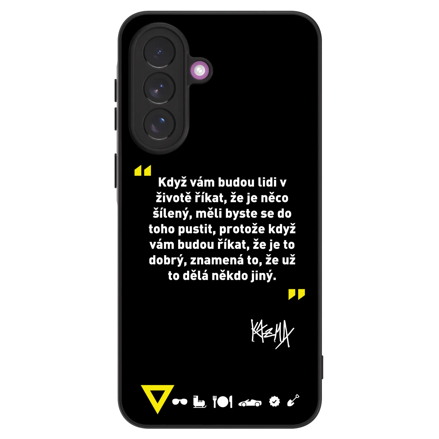 Picasee ULTIMATE CASE pro Samsung Galaxy A37 - Kazma - MĚLI BYSTE SE DO TOHO PUSTIT
