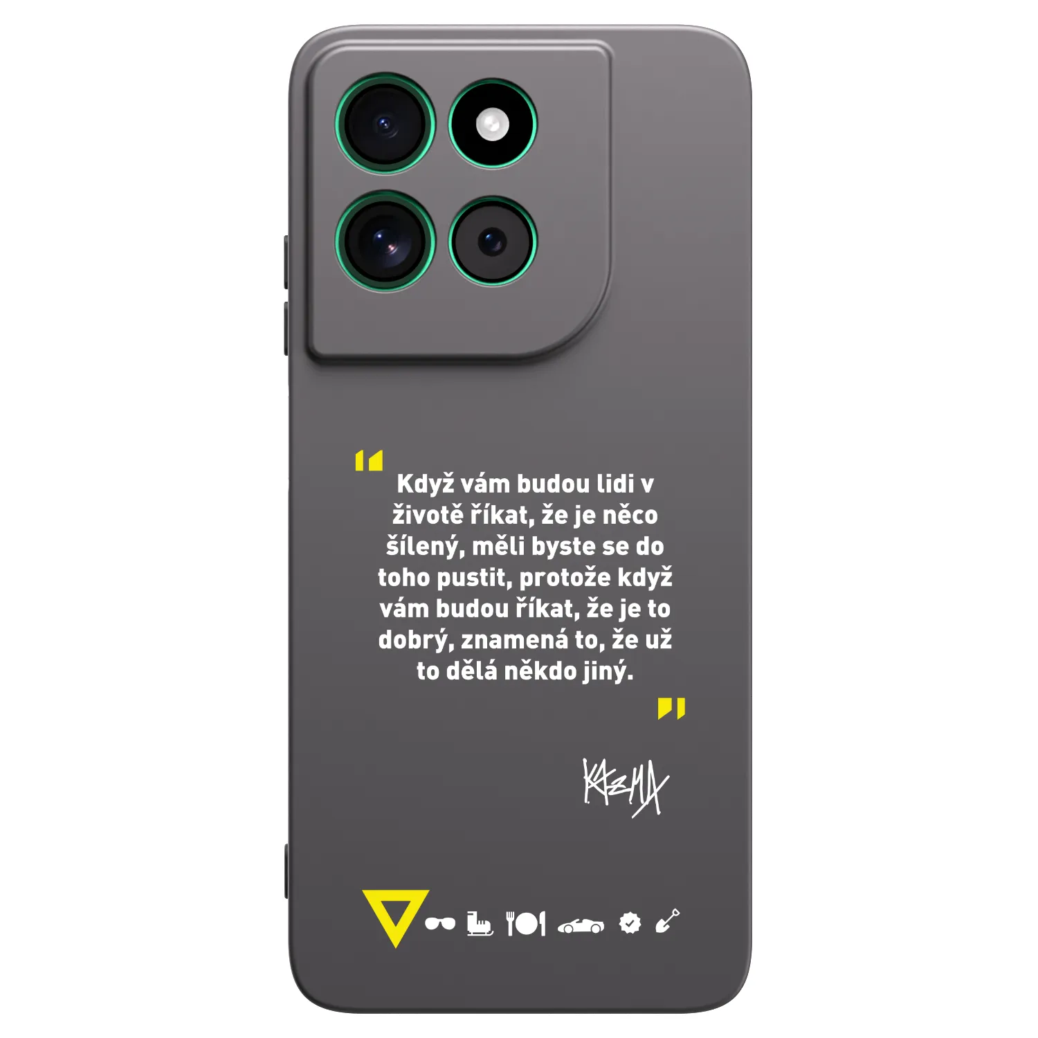 Picasee silikonový černý obal pro Motorola Moto G57 Power - Kazma - MĚLI BYSTE SE DO TOHO PUSTIT
