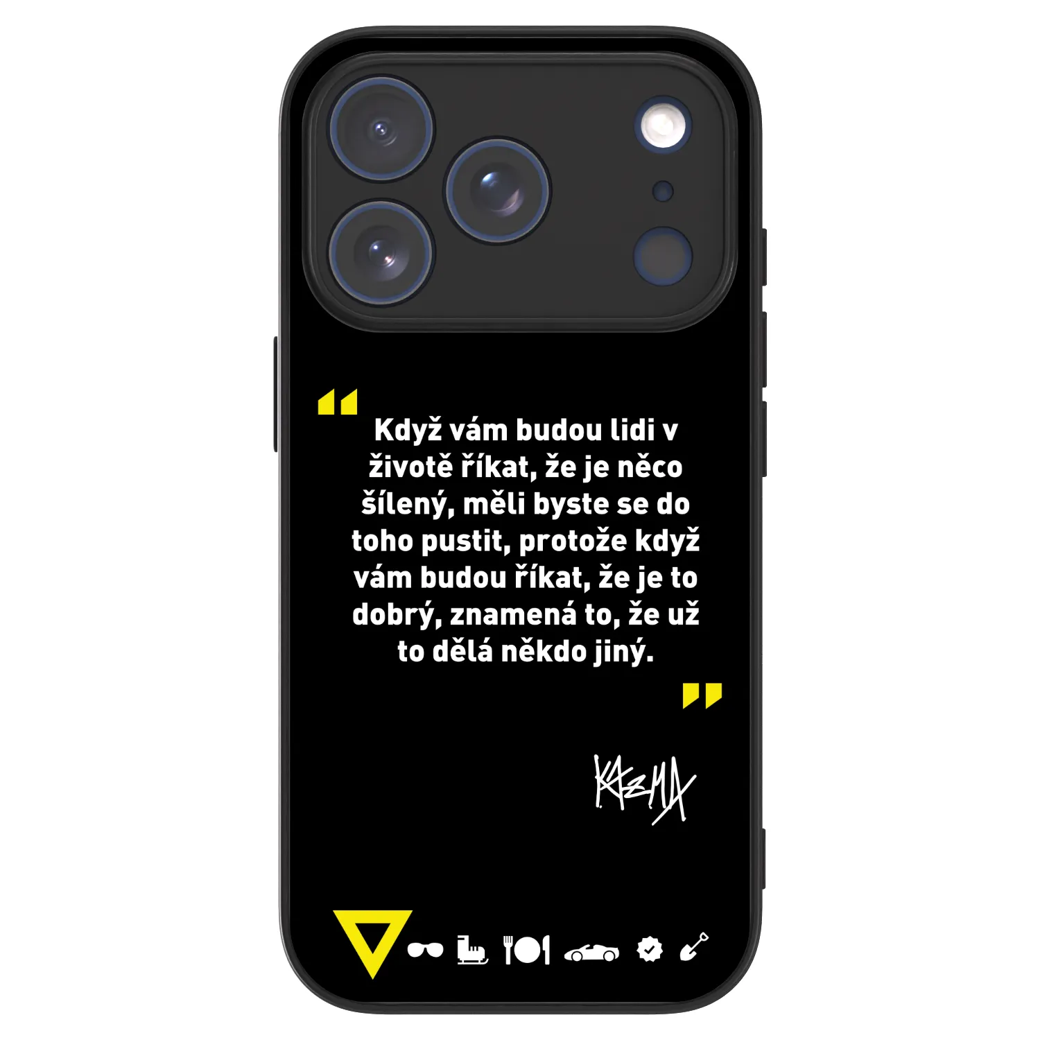 Picasee ULTIMATE CASE MagSafe pro Apple iPhone 18 Pro - Kazma - MĚLI BYSTE SE DO TOHO PUSTIT