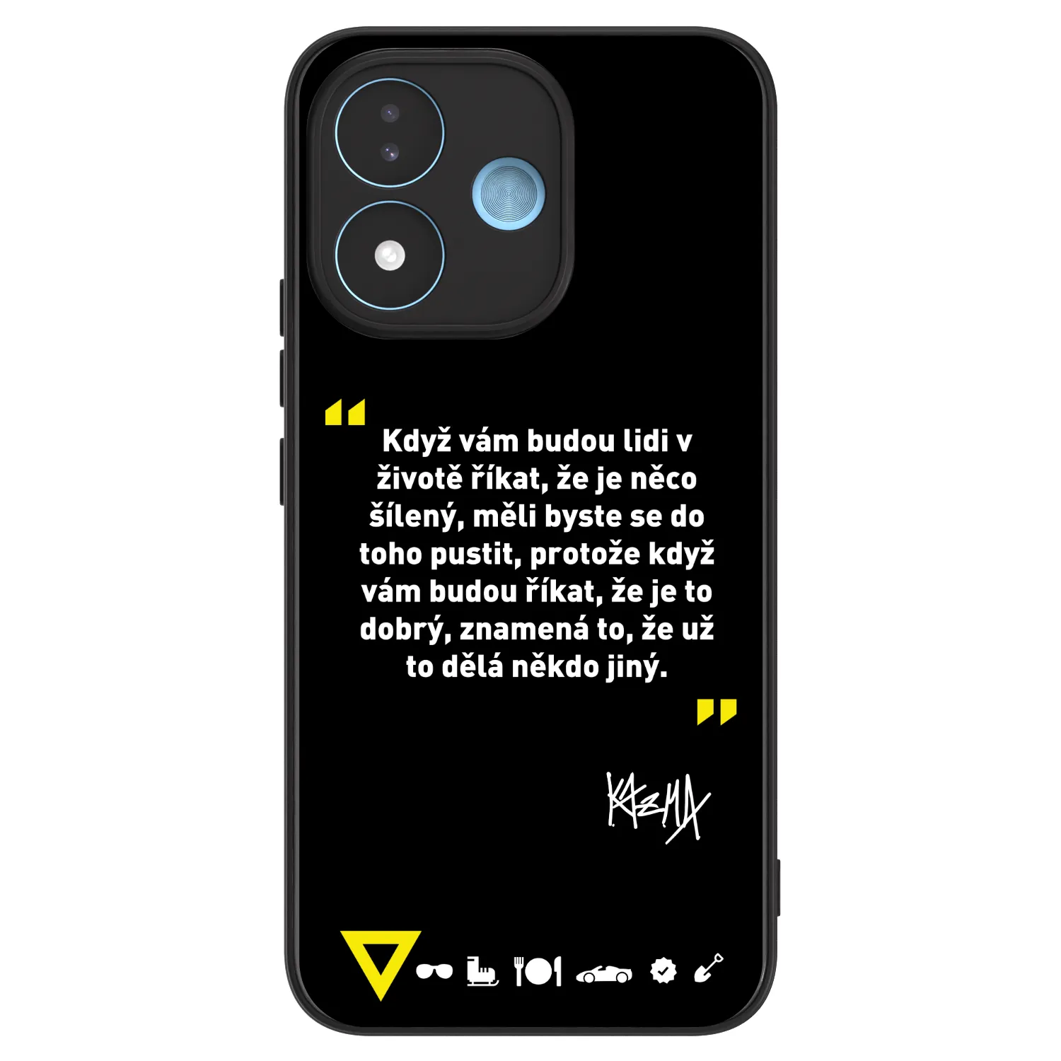 Picasee ULTIMATE CASE pro Xiaomi Redmi Note 17 5G - Kazma - MĚLI BYSTE SE DO TOHO PUSTIT