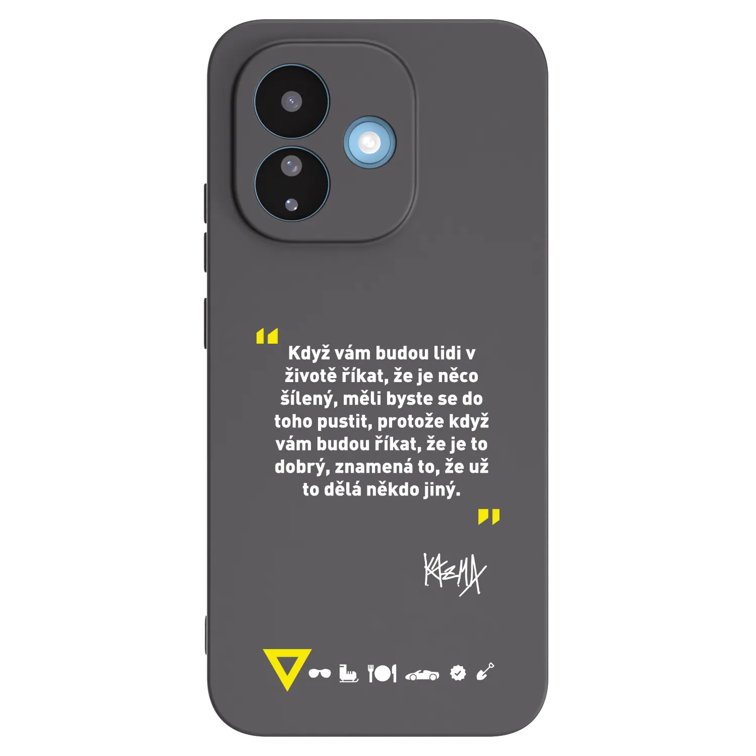 Picasee silikonový černý obal pro Xiaomi Redmi Note 17 Pro 5G - Kazma - MĚLI BYSTE SE DO TOHO PUSTIT