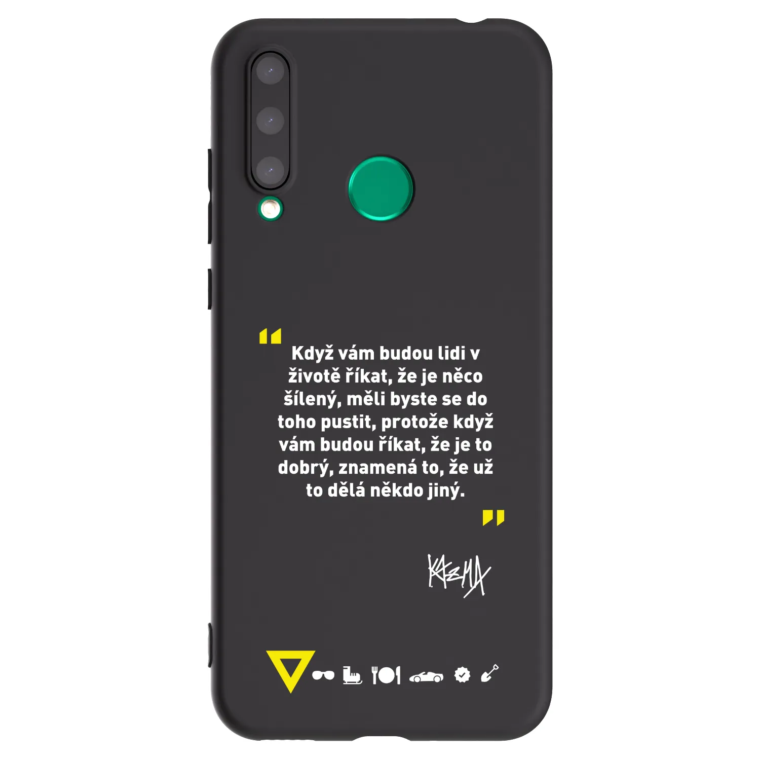 Picasee silikonový černý obal pro Honor 20 Lite - Kazma - MĚLI BYSTE SE DO TOHO PUSTIT