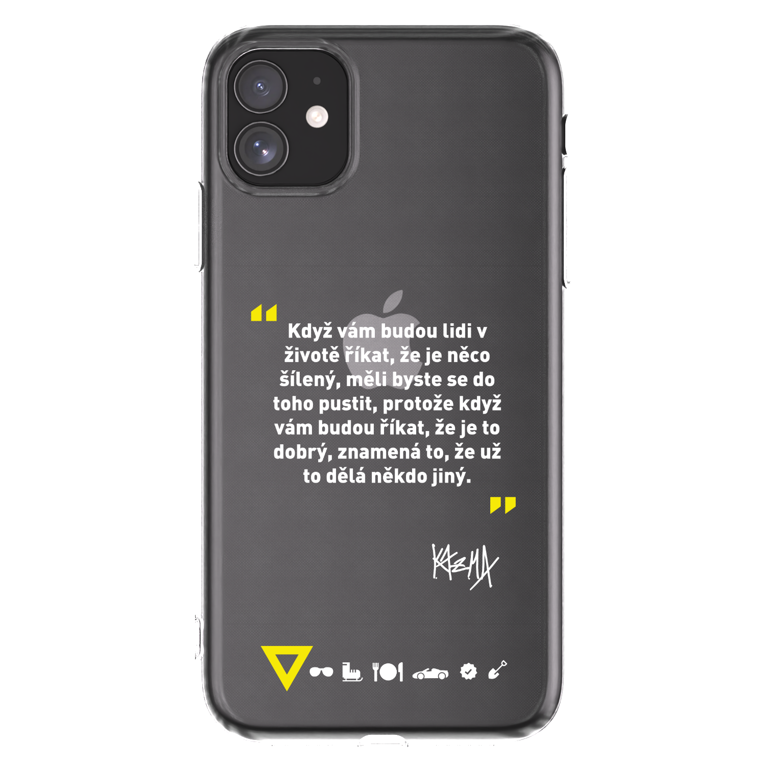 Picasee silikonový průhledný obal pro Apple iPhone 11 - Kazma - MĚLI BYSTE SE DO TOHO PUSTIT