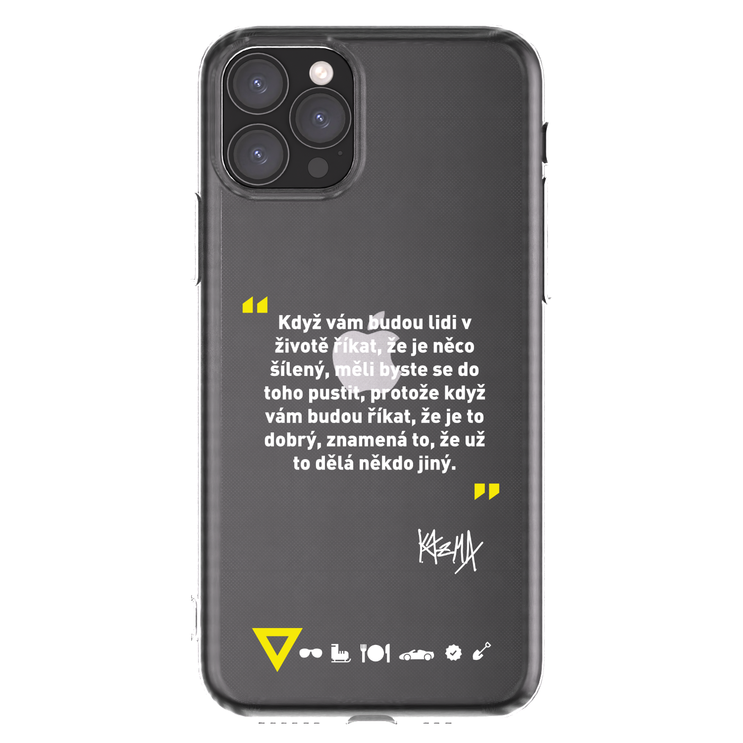 Picasee silikonový průhledný obal pro Apple iPhone 11 Pro - Kazma - MĚLI BYSTE SE DO TOHO PUSTIT