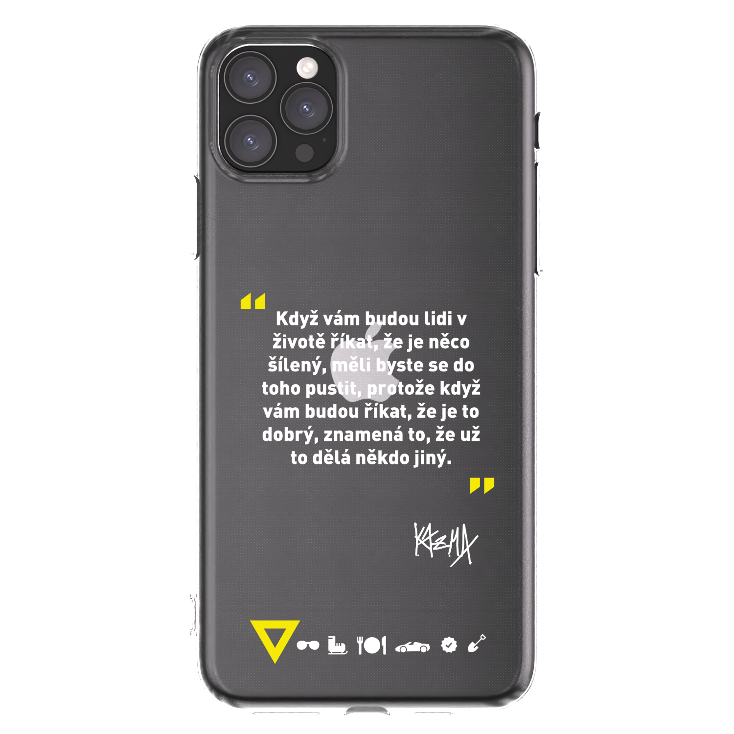 Picasee silikonový průhledný obal pro Apple iPhone 11 Pro Max - Kazma - MĚLI BYSTE SE DO TOHO PUSTIT