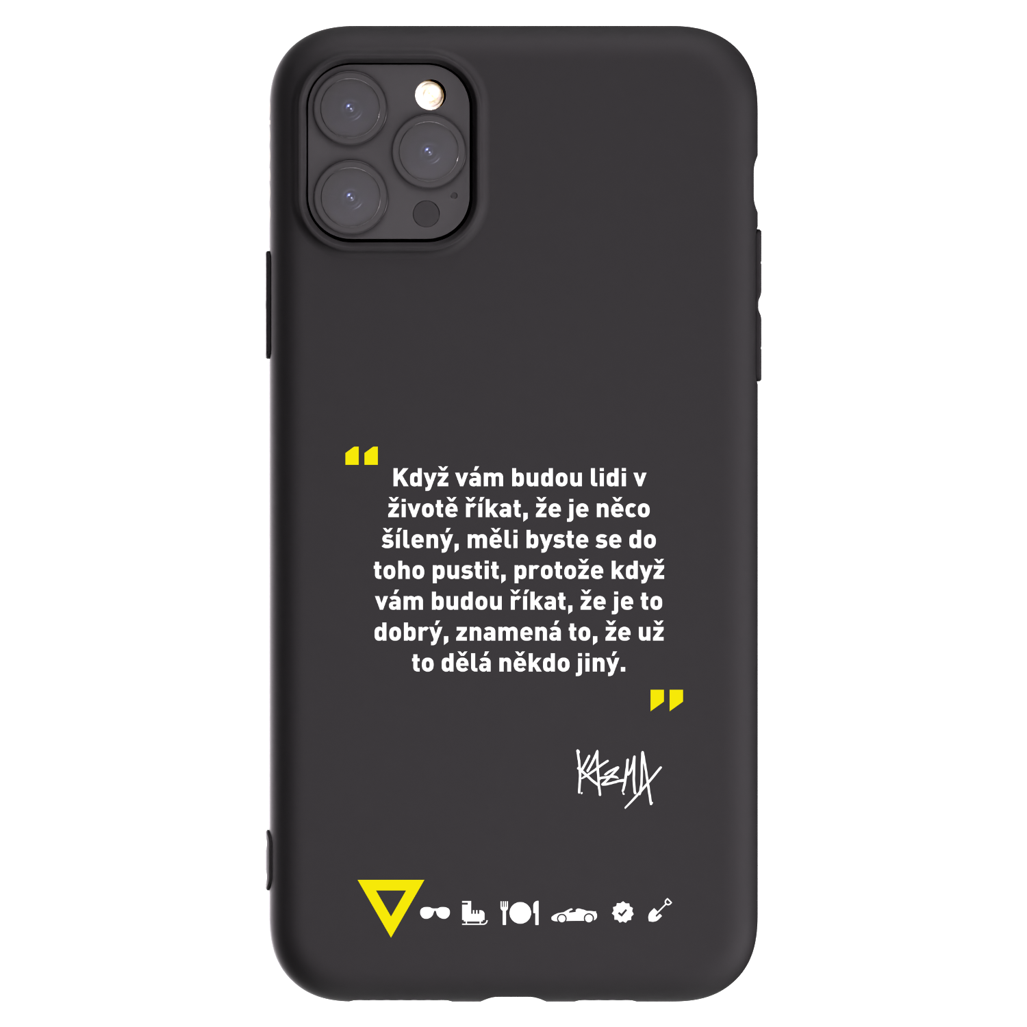 Picasee silikonový černý obal pro Apple iPhone 11 Pro Max - Kazma - MĚLI BYSTE SE DO TOHO PUSTIT