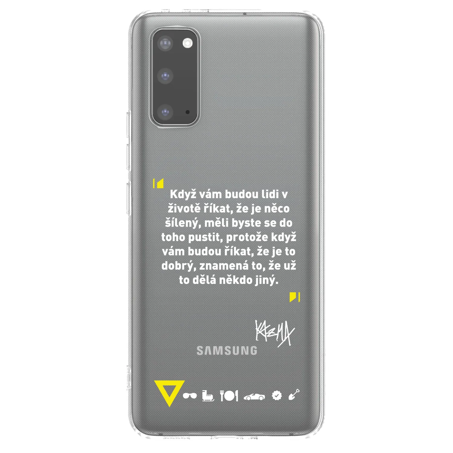 Picasee silikonový průhledný obal pro Samsung Galaxy S20 G980F - Kazma - MĚLI BYSTE SE DO TOHO PUSTIT