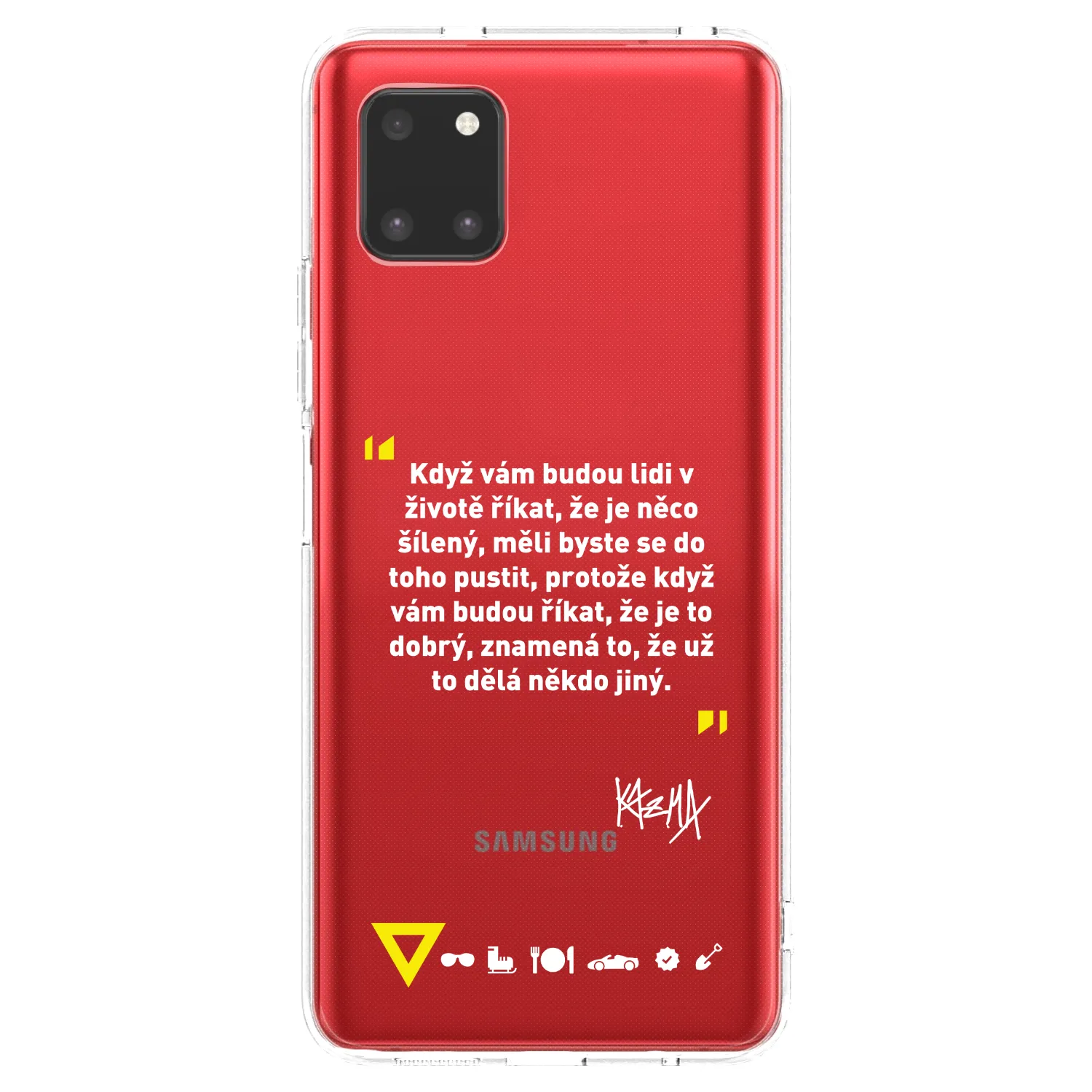 Picasee silikonový průhledný obal pro Samsung Galaxy Note 10 Lite N770F - Kazma - MĚLI BYSTE SE DO TOHO PUSTIT