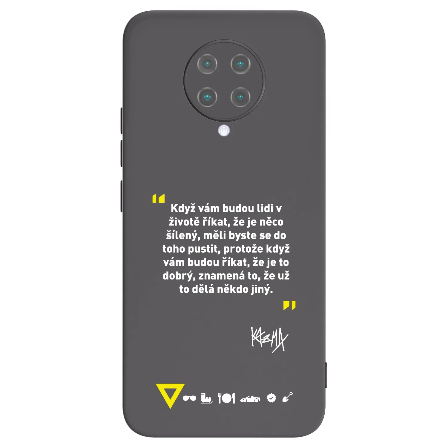 Picasee silikonový černý obal pro Xiaomi Poco F2 Pro - Kazma - MĚLI BYSTE SE DO TOHO PUSTIT