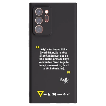 Picasee silikonový černý obal pro Samsung Galaxy Note 20 Ultra - Kazma - MĚLI BYSTE SE DO TOHO PUSTIT