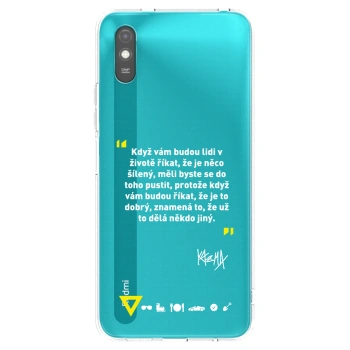 Picasee silikonový průhledný obal pro Xiaomi Redmi 9A - Kazma - MĚLI BYSTE SE DO TOHO PUSTIT