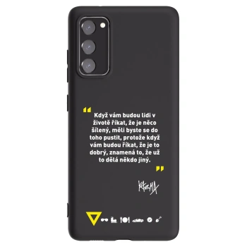 Picasee silikonový černý obal pro Samsung Galaxy S20 FE - Kazma - MĚLI BYSTE SE DO TOHO PUSTIT