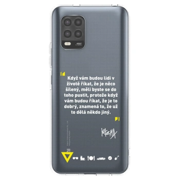 Picasee silikonový průhledný obal pro Xiaomi Mi 10 Lite - Kazma - MĚLI BYSTE SE DO TOHO PUSTIT