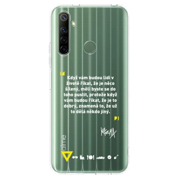 Picasee silikonový průhledný obal pro Realme 6i - Kazma - MĚLI BYSTE SE DO TOHO PUSTIT