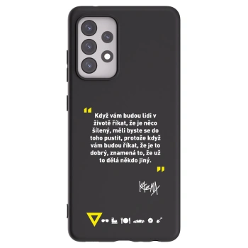 Picasee silikonový černý obal pro Samsung Galaxy A52 5G A525F - Kazma - MĚLI BYSTE SE DO TOHO PUSTIT