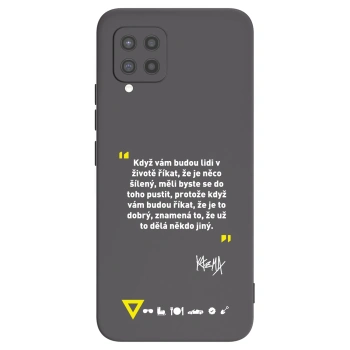 Picasee silikonový černý obal pro Samsung Galaxy A42 A426B - Kazma - MĚLI BYSTE SE DO TOHO PUSTIT