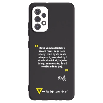 Picasee silikonový černý obal pro Samsung Galaxy A32 5G A326B - Kazma - MĚLI BYSTE SE DO TOHO PUSTIT