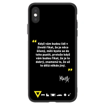 Picasee ULTIMATE CASE pro Apple iPhone XS Max - Kazma - MĚLI BYSTE SE DO TOHO PUSTIT
