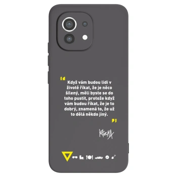 Picasee silikonový černý obal pro Xiaomi Mi 11 - Kazma - MĚLI BYSTE SE DO TOHO PUSTIT