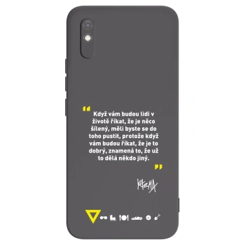 Picasee silikonový černý obal pro Xiaomi Redmi 9AT - Kazma - MĚLI BYSTE SE DO TOHO PUSTIT