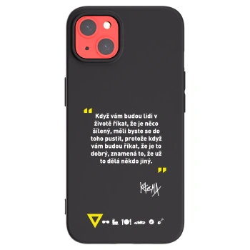 Picasee silikonový černý obal pro Apple iPhone 13 - Kazma - MĚLI BYSTE SE DO TOHO PUSTIT